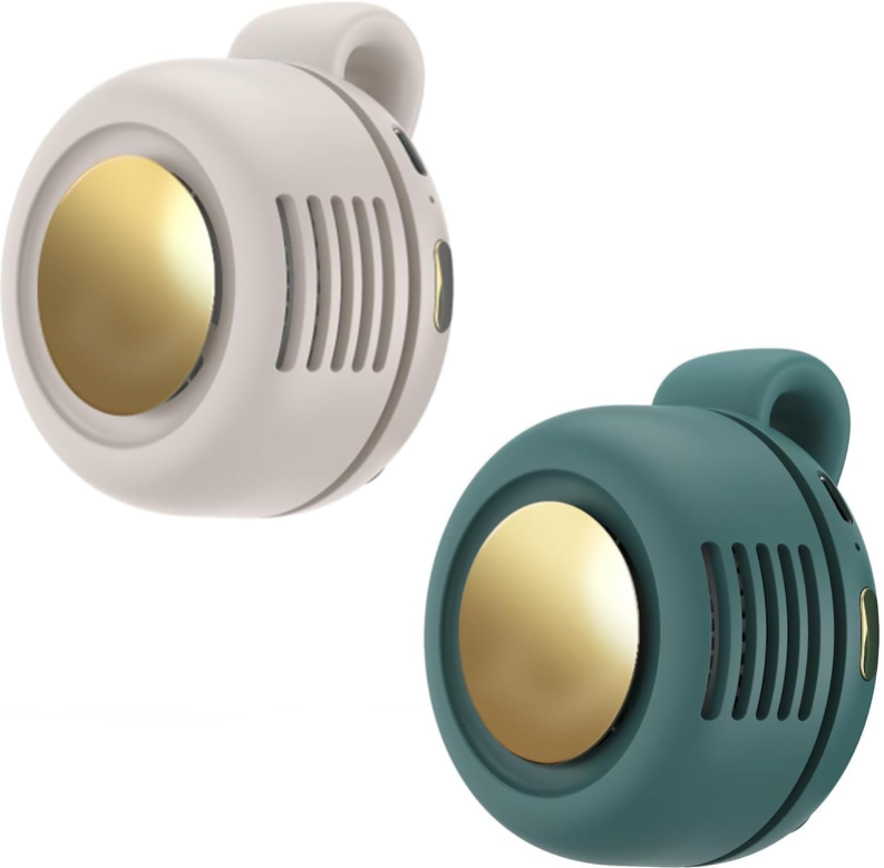 Portable Clip-On Fan, Mini USB Rechargeable 360° Rotatable Fan, 3-Speed Silent Mini Bladeless Fans